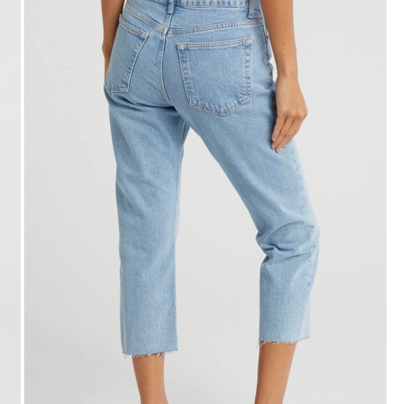 Topshop-Raw Hem Straight Leg Jeans-Size 27 - Picture 3 of 8